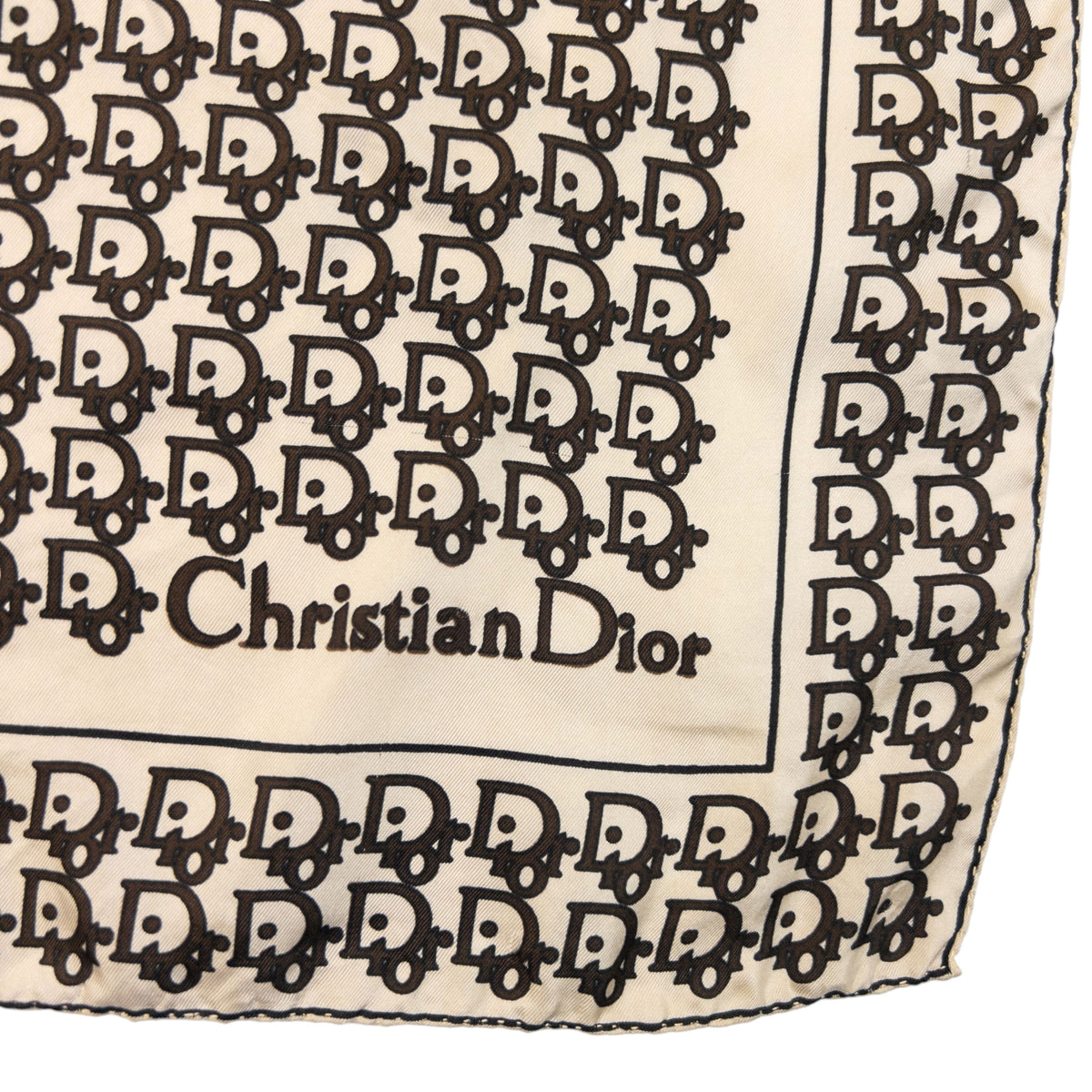 Vintage 2000s Dior Monogram Silk Scarf
