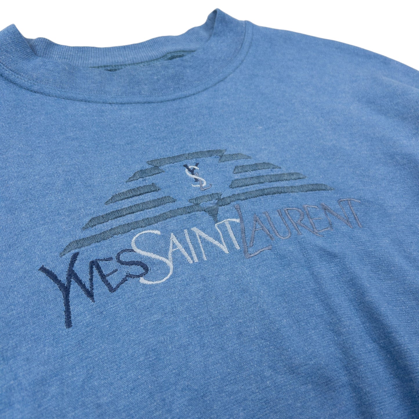 Vintage YSL Yves Saint Laurent Embroidered Sweatshirt Size S