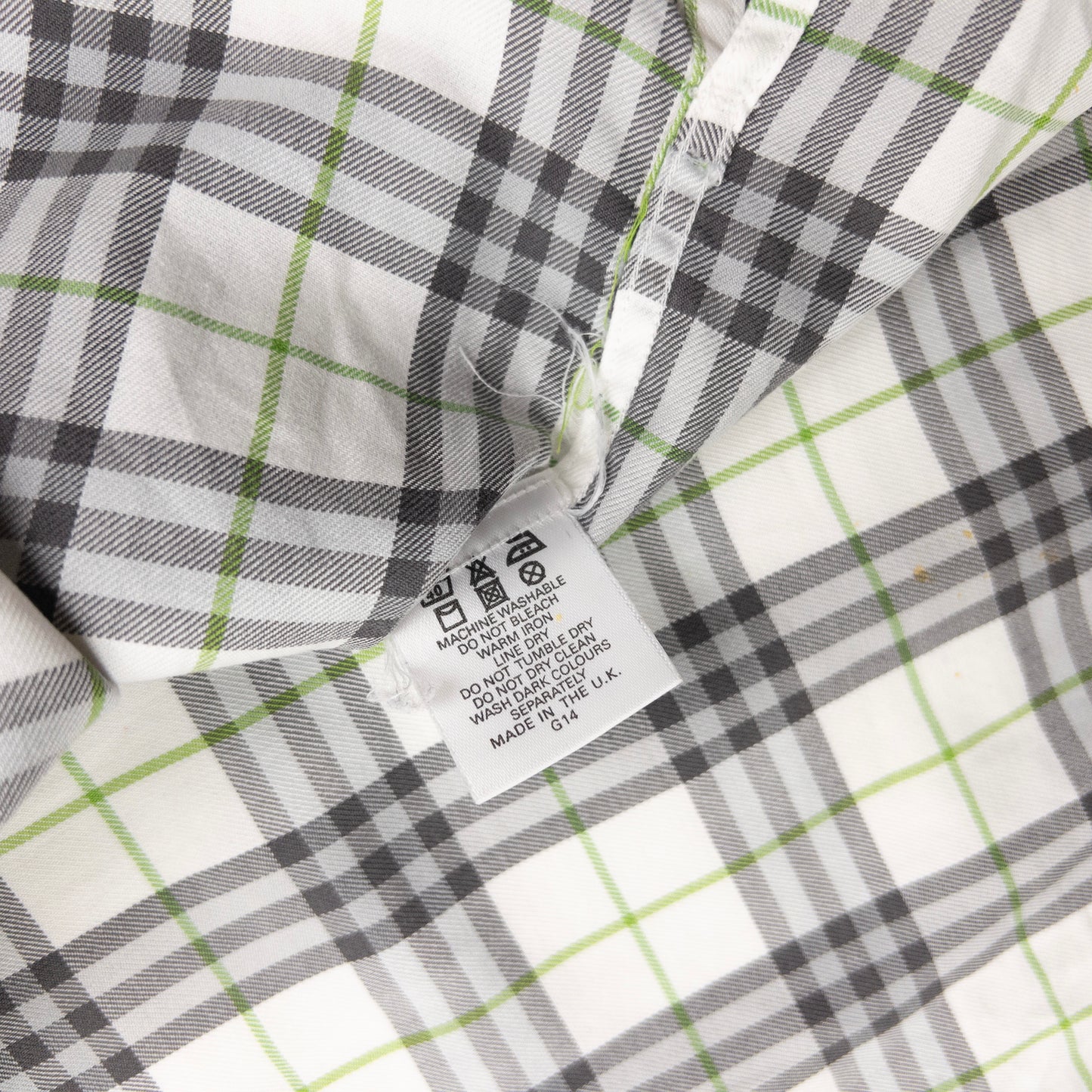 Vintage Burberry Nova Check Short Sleeve Button Up Shirt Size XL