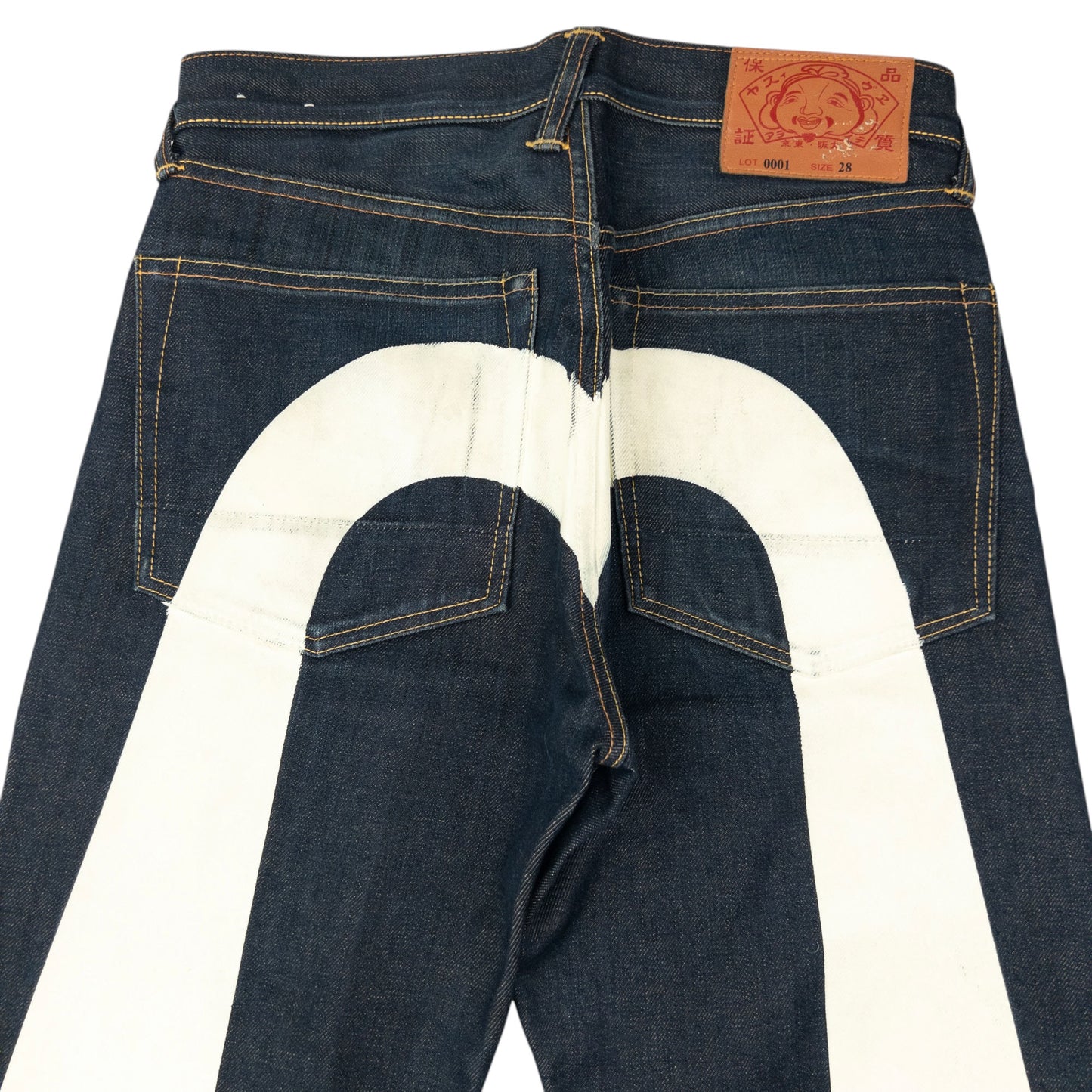 Vintage 2000s Evisu Painted Daicock Japanese Denim Jeans Size W29
