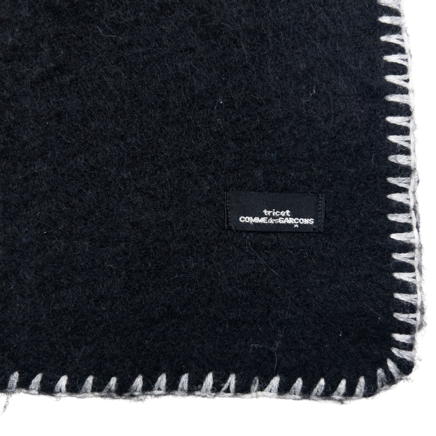 Vintage 90s Comme Des Garçons Tricot Wool Throw Blanket