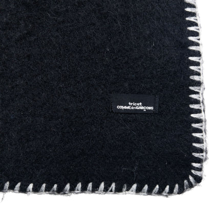 Vintage 90s Comme Des Garçons Tricot Wool Throw Blanket
