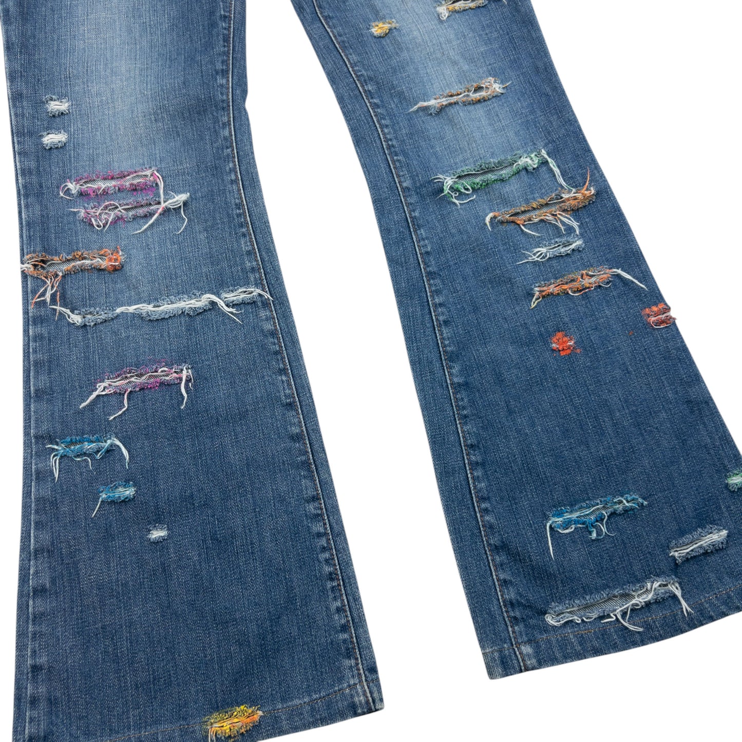 Vintage 2000s Dolce & Gabbana Distressed Denim Jeans Womens Size W26