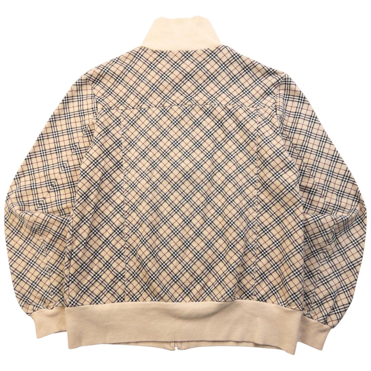 Vintage 2000s Burberry Blue Label Nova Check Zip Up Sweatshirt Womens Size S