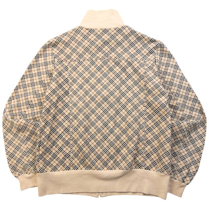 Vintage 2000s Burberry Blue Label Nova Check Zip Up Sweatshirt Womens Size S