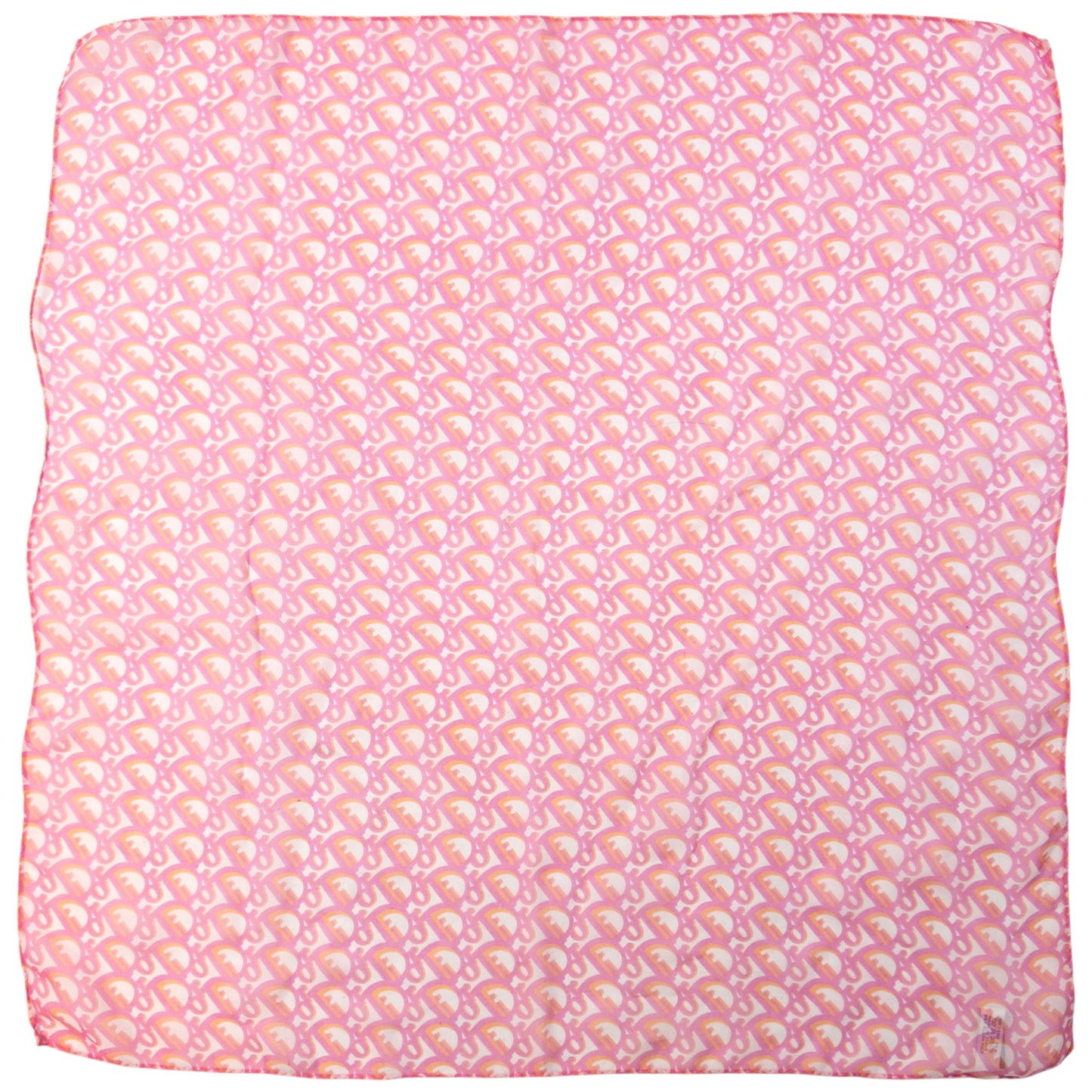 Vintage 2000s Dior Monogram Sheer Silk Scarf