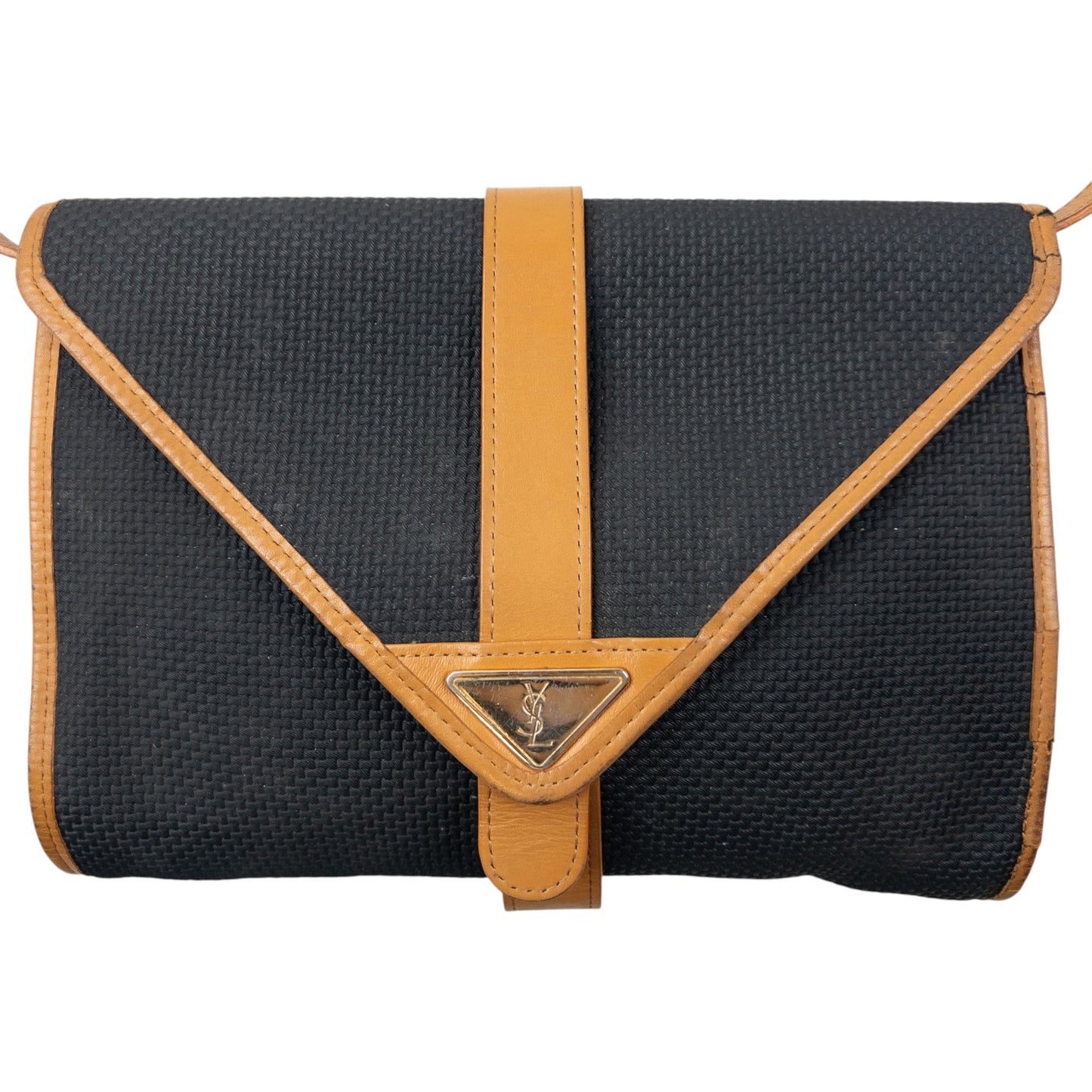 Vintage 80s YSL Yves Saint Laurent Leather Crossbody Bag