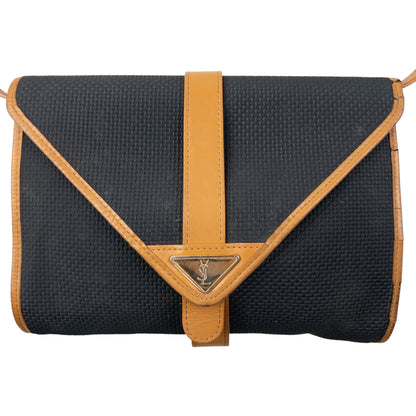 Vintage 80s YSL Yves Saint Laurent Leather Crossbody Bag