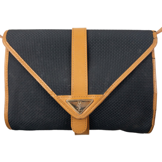 Vintage 80s YSL Yves Saint Laurent Leather Crossbody Bag