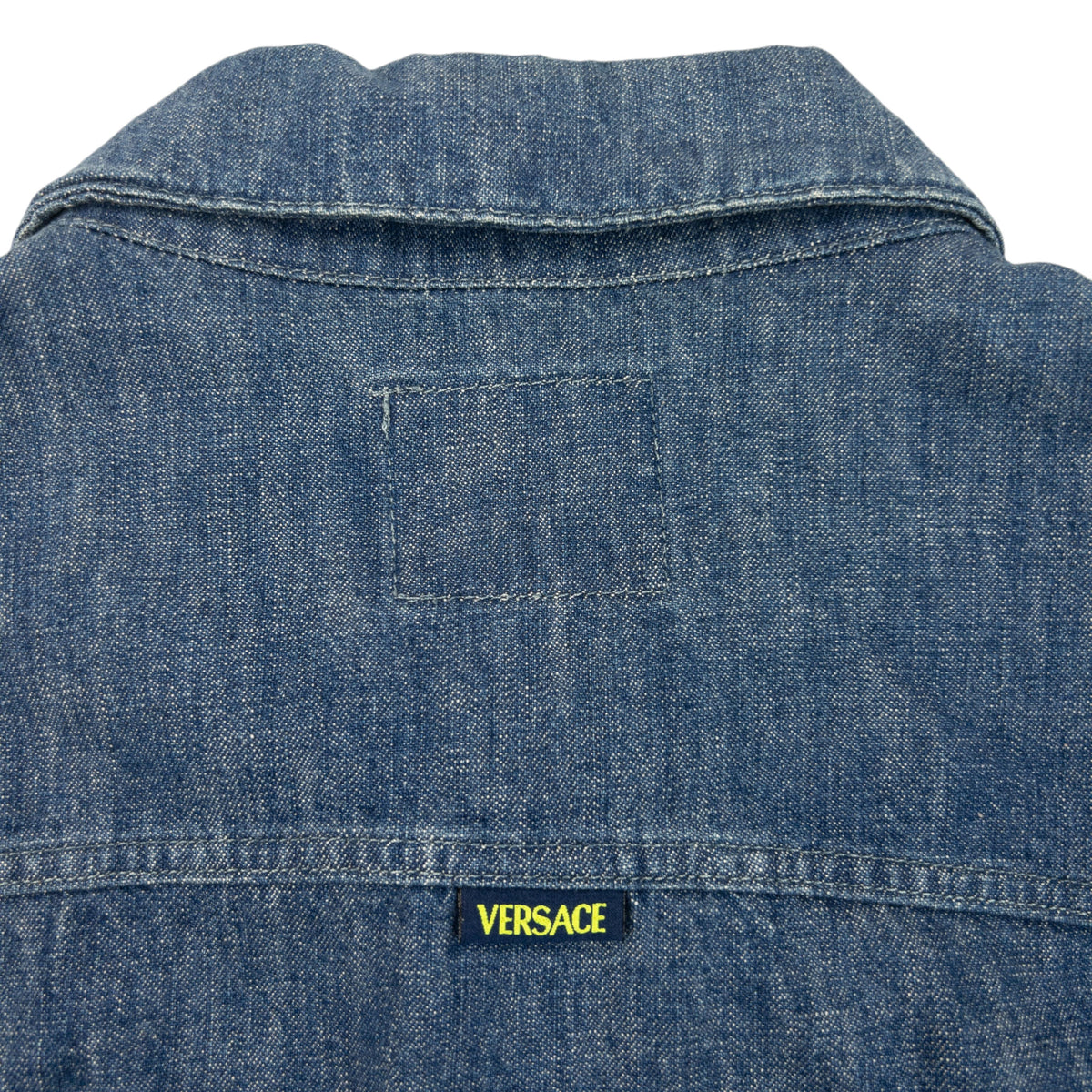 Vintage 2000s Versace Jeans Couture Button Up Denim Jacket Size S