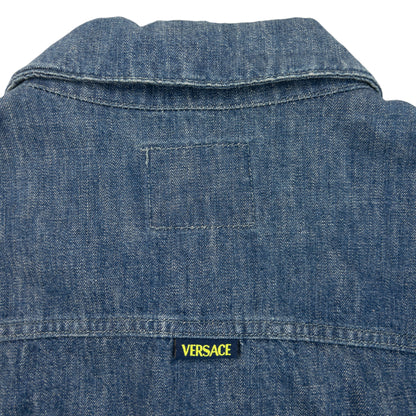 Vintage 2000s Versace Jeans Couture Button Up Denim Jacket Size S