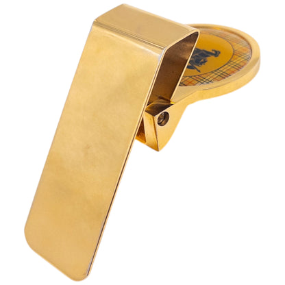 Vintage 90s Burberry Gold Money Clip