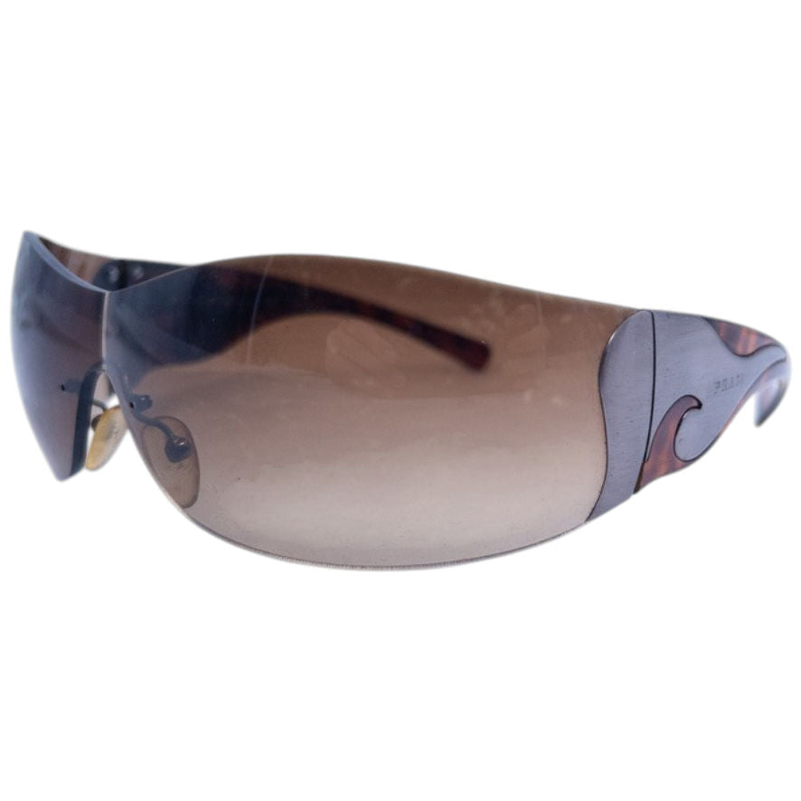 Vintage Prada Tortoise Shell Swirl Sunglasses