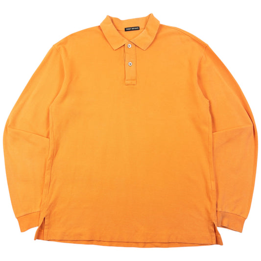 Vintage 2000s Issey Miyake Long Sleeve Polo Shirt Size M
