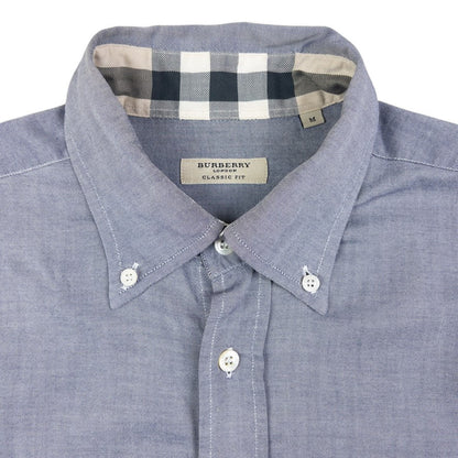 Vintage Burberry Nova Check Cuff Long Sleeve Button Up Shirt Size M