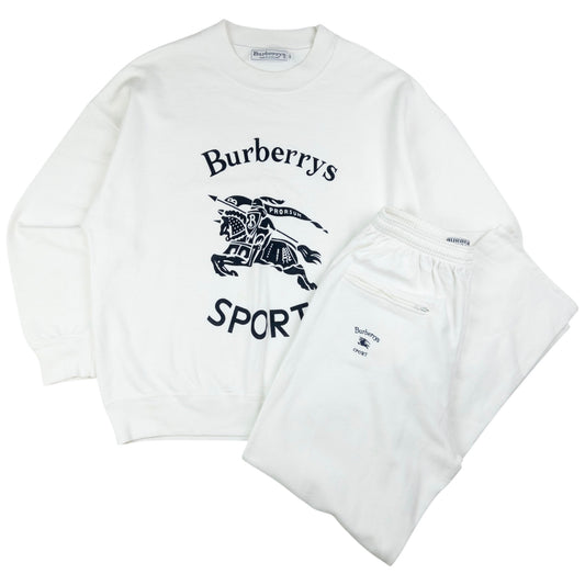Vintage Burberry Sweatshirt & Joggers Matching Set Size S