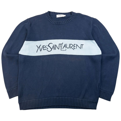 Vintage 2000s YSL Yves Saint Laurent Knit Jumper Size L
