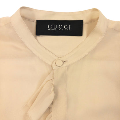 Vintage 2000s Gucci Sheer Silk Button Up Blouse Womens Size L