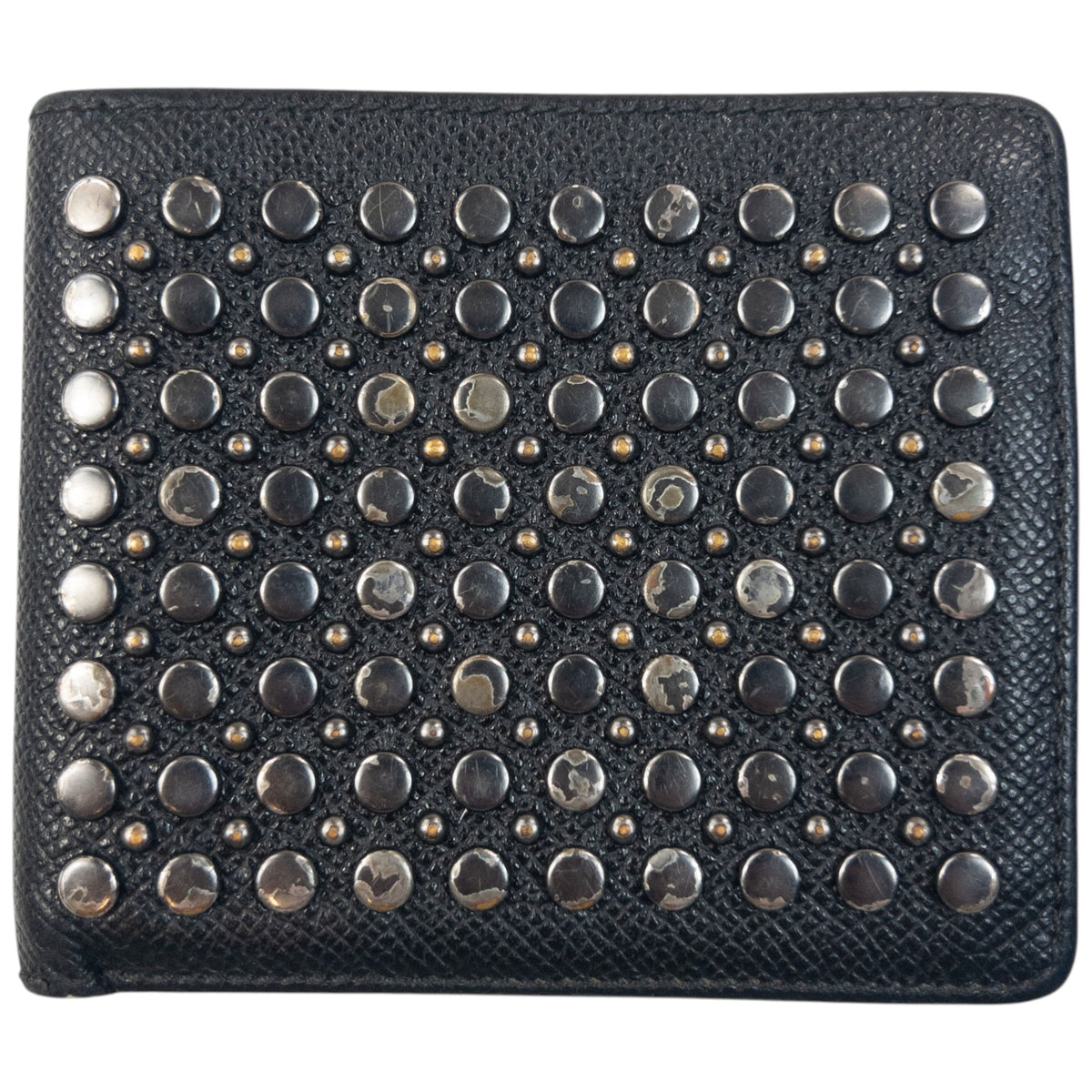 Vintage 2000s Burberry Studded Leather Wallet