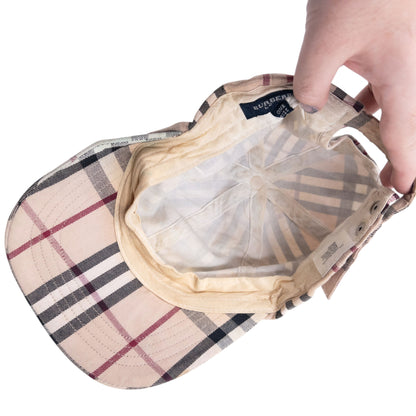 Vintage 2000s Burberry Nova Check Hat in beige (cotton), photo 5