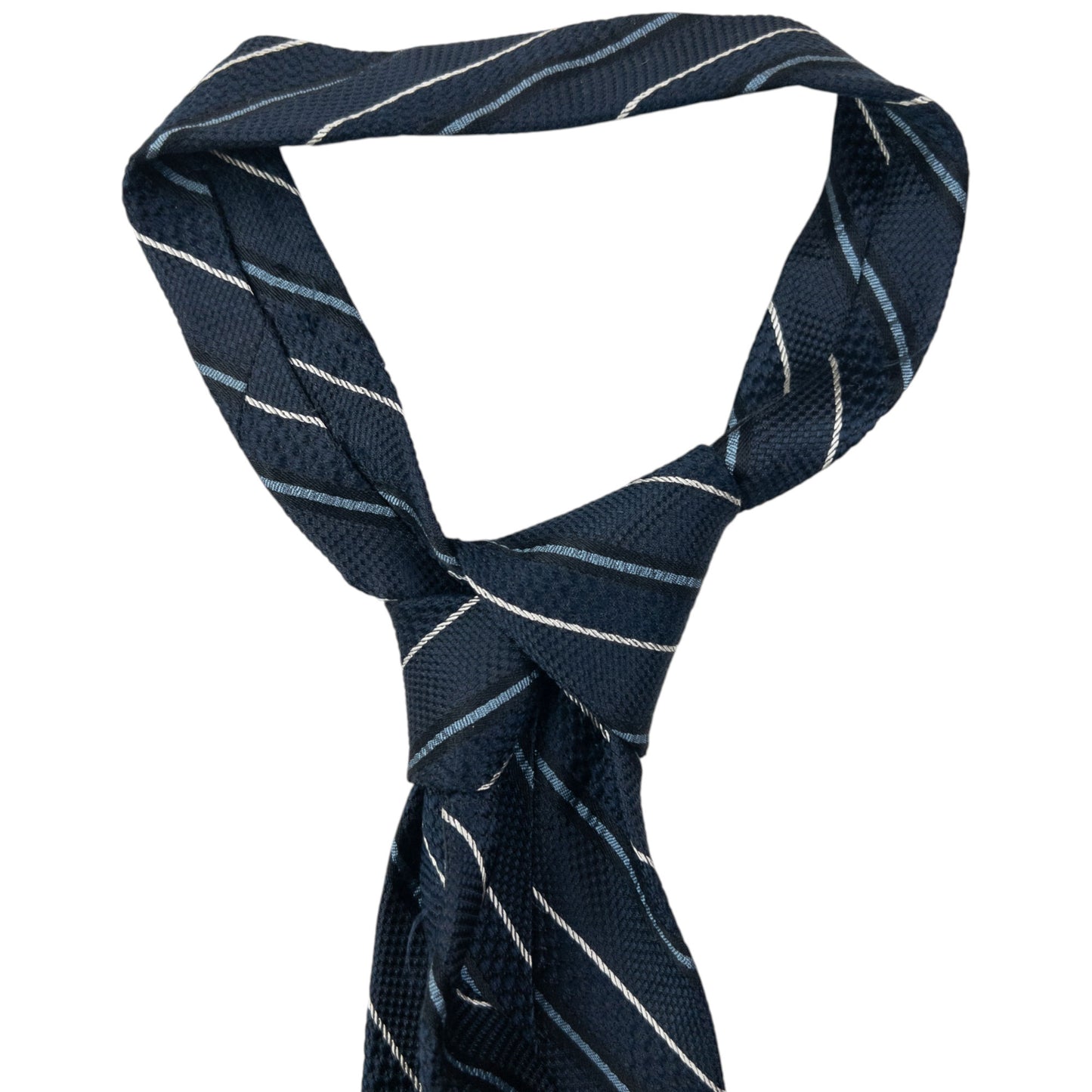 Vintage 90s Issey Miyake Striped Silk Tie
