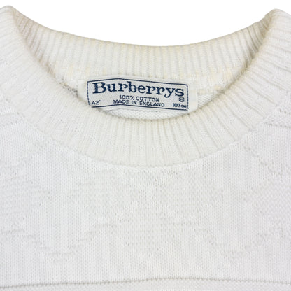 Vintage Burberry Embroidered Knit Jumper Size M