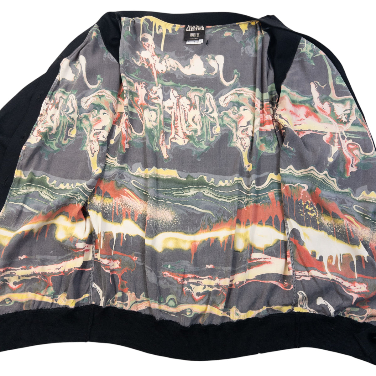 Vintage 90s Jean Paul Gaultier Femme Pattern Cardigan Womens Size S