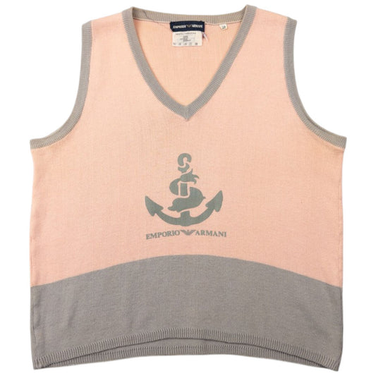 Vintage Emporio Armani Cropped Sweater Vest Womens Size S