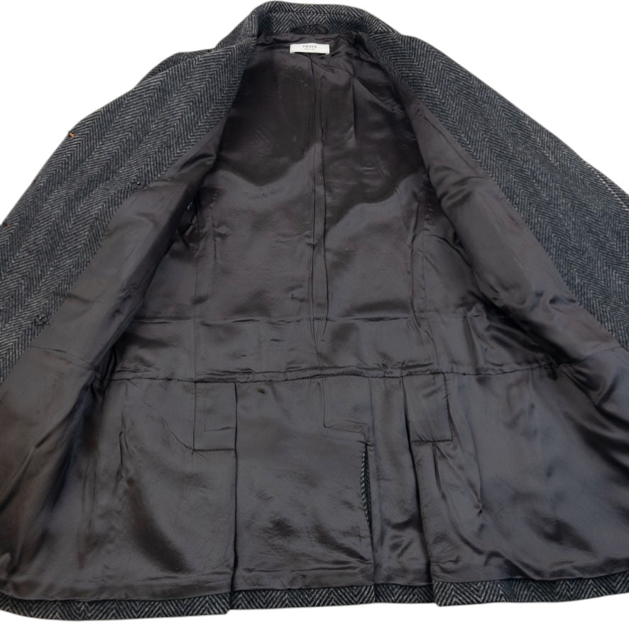 Vintage 2000s Prada Pattern Wool Jacket Womens Size L