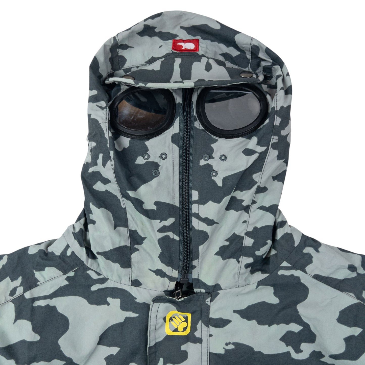 Vintage BEAR BM2-ICE Camo Goggle Hood Jacket Size L