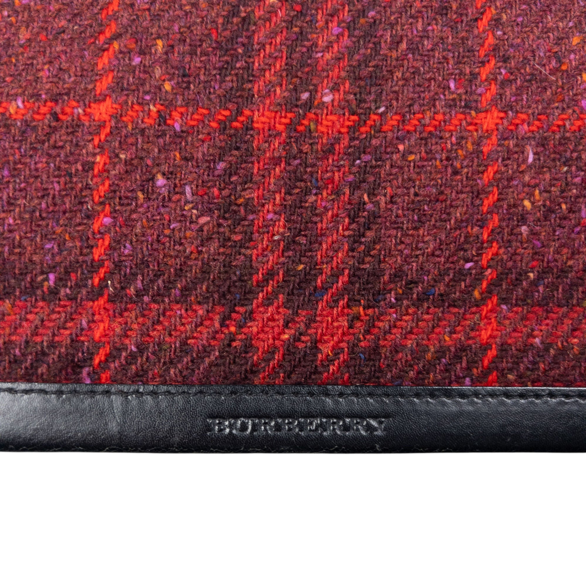 Vintage Burberry Nova Check Wool Crossbody Bag