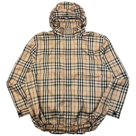 Vintage 2000s Burberry Golf Nova Check Packable Jacket Size L