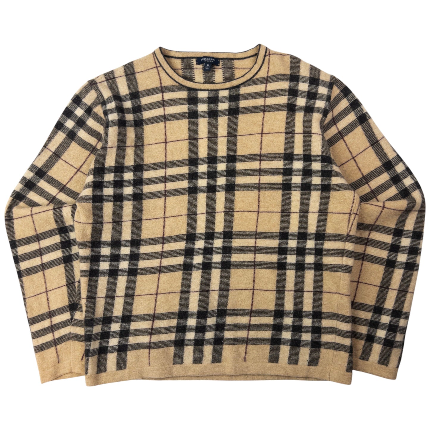 Vintage Burberry Nova Check Jumper Womens Size S
