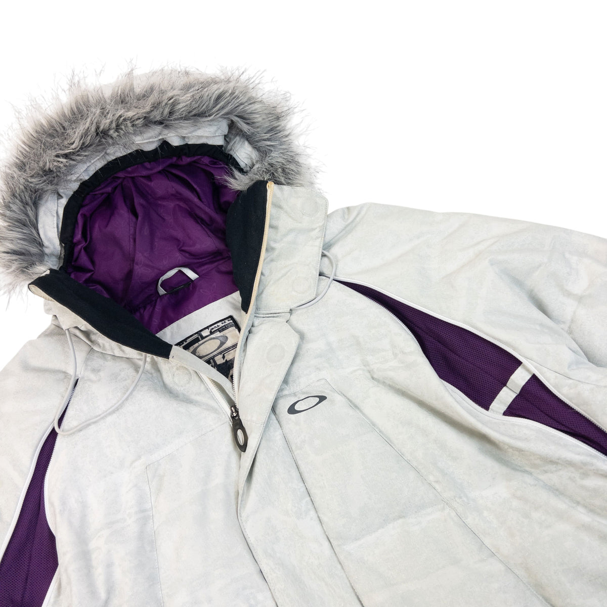 Vintage 2000s Oakley Zip Up Puffer Snowboarding Jacket Size XL
