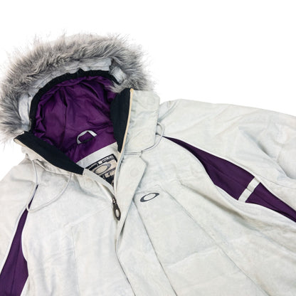 Vintage 2000s Oakley Zip Up Puffer Snowboarding Jacket Size XL