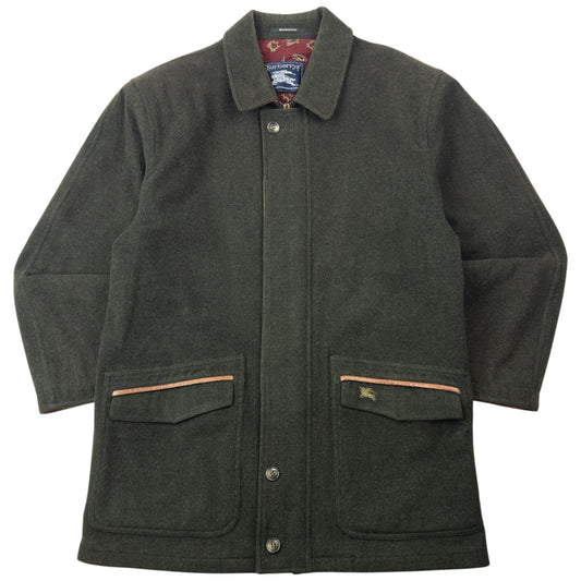 Vintage 90s Burberry Wool Jacket Size L