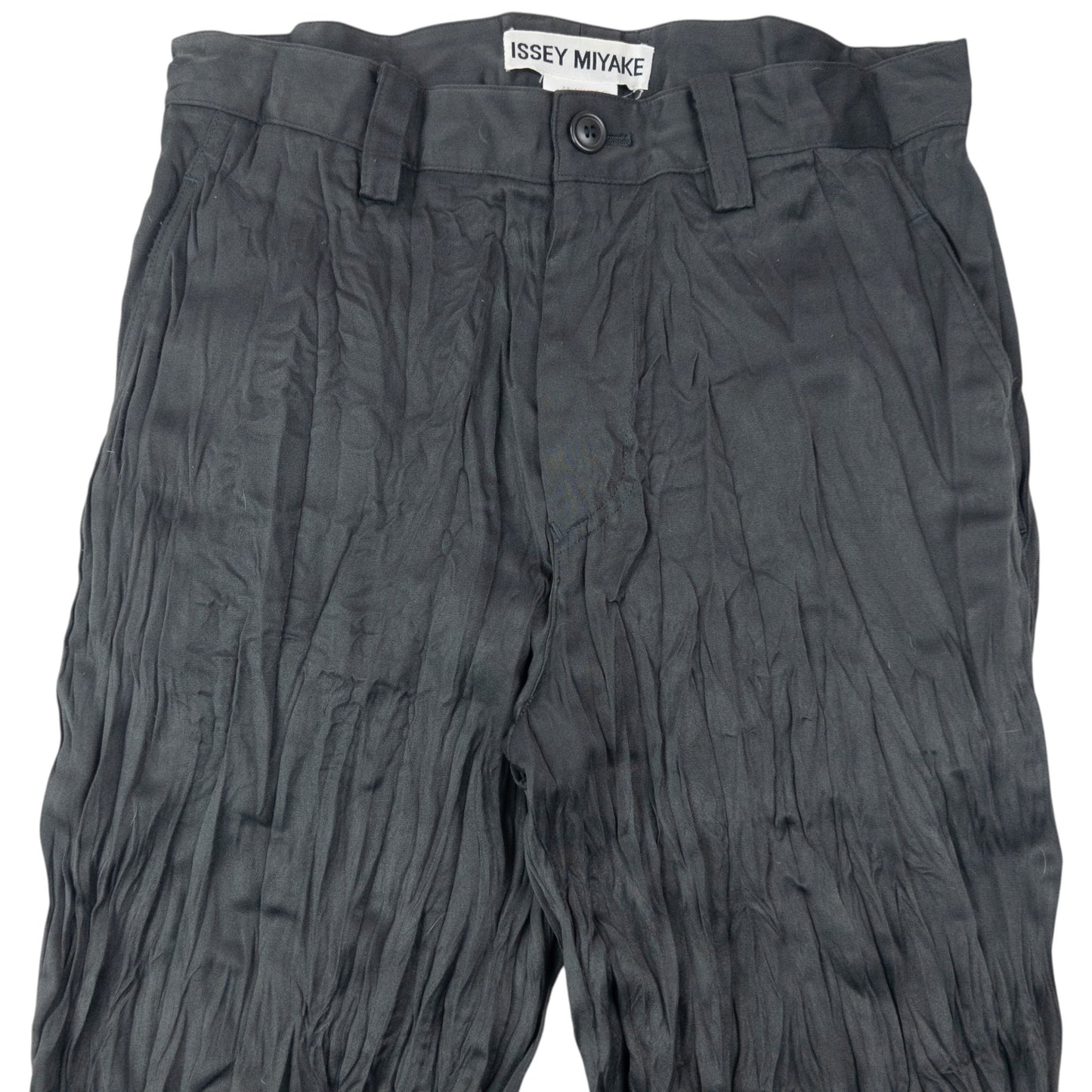 Vintage 90s Issey Miyake Crinkle Textured Trousers Size W29