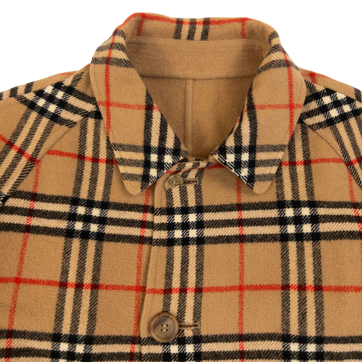 Vintage 90s Burberry Nova Check Reversible Wool Jacket Size M