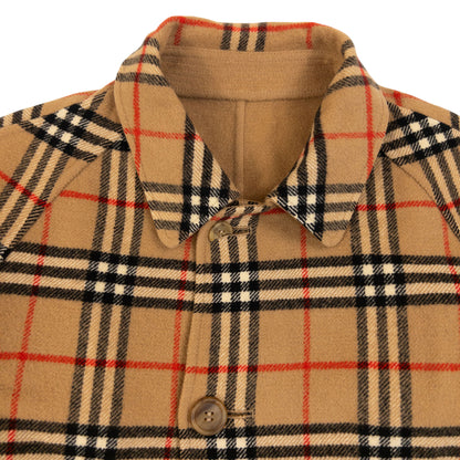 Vintage 90s Burberry Nova Check Reversible Wool Jacket Size M