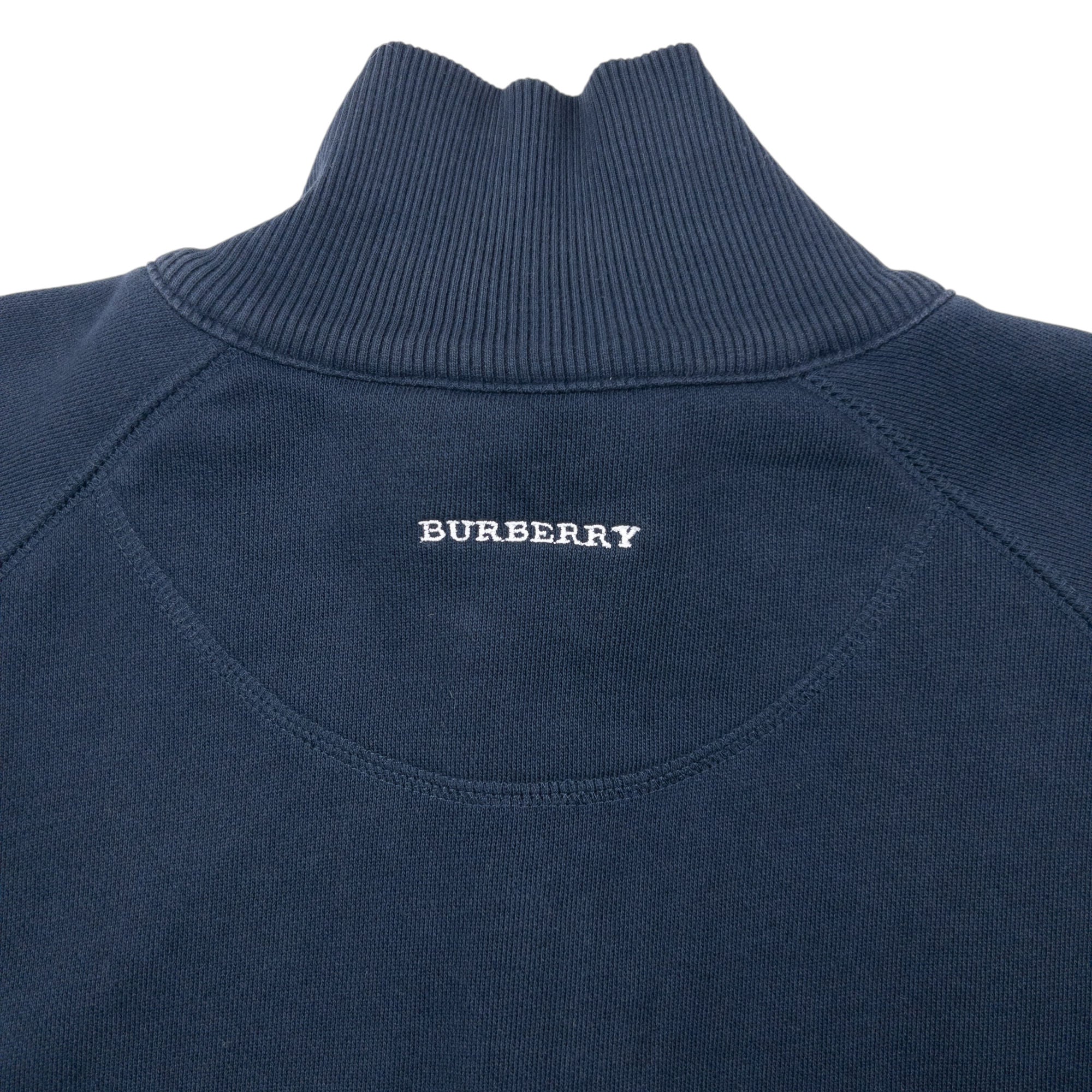 Vintage 2000s Burberry Q Zip Sweatshirt Size M