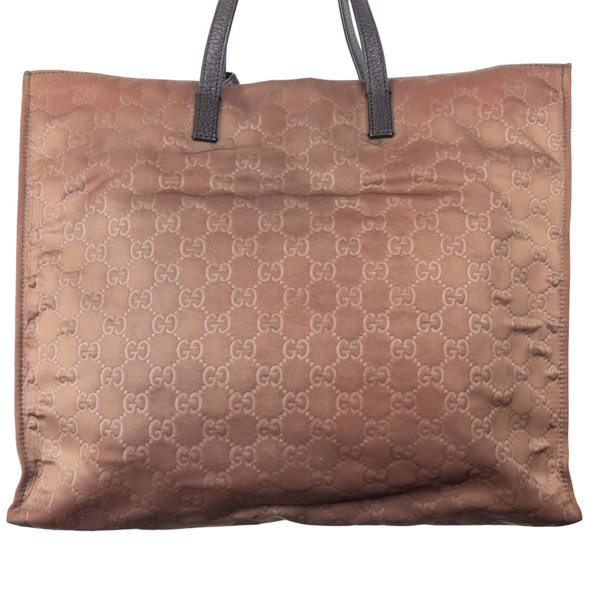 Vintage Gucci Embossed Monogram Shoulder Bag