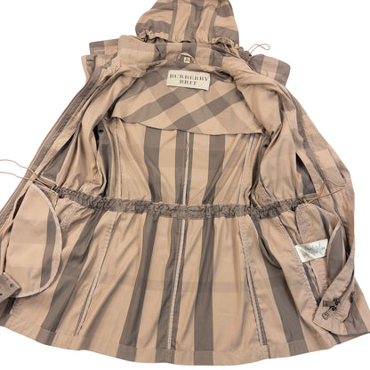 Vintage Burberry Brit Nova Check Rain Jacket Womens Size S