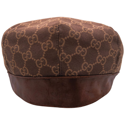 Vintage 2000s Gucci Monogram Flat Cap Size L