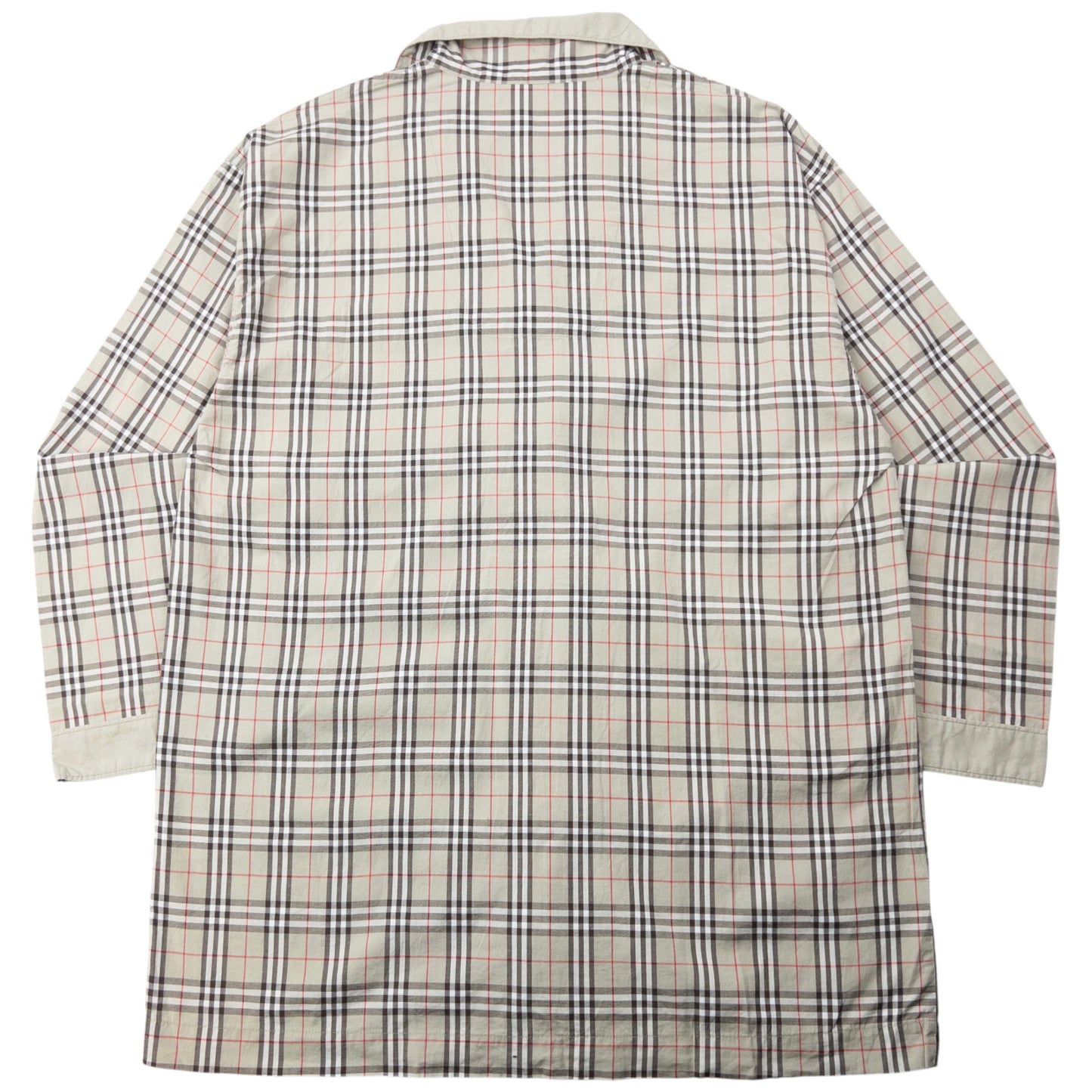 Vintage 2000s Burberry Nova Check Long Sleeve Button Up Pyjama Shirt Size M