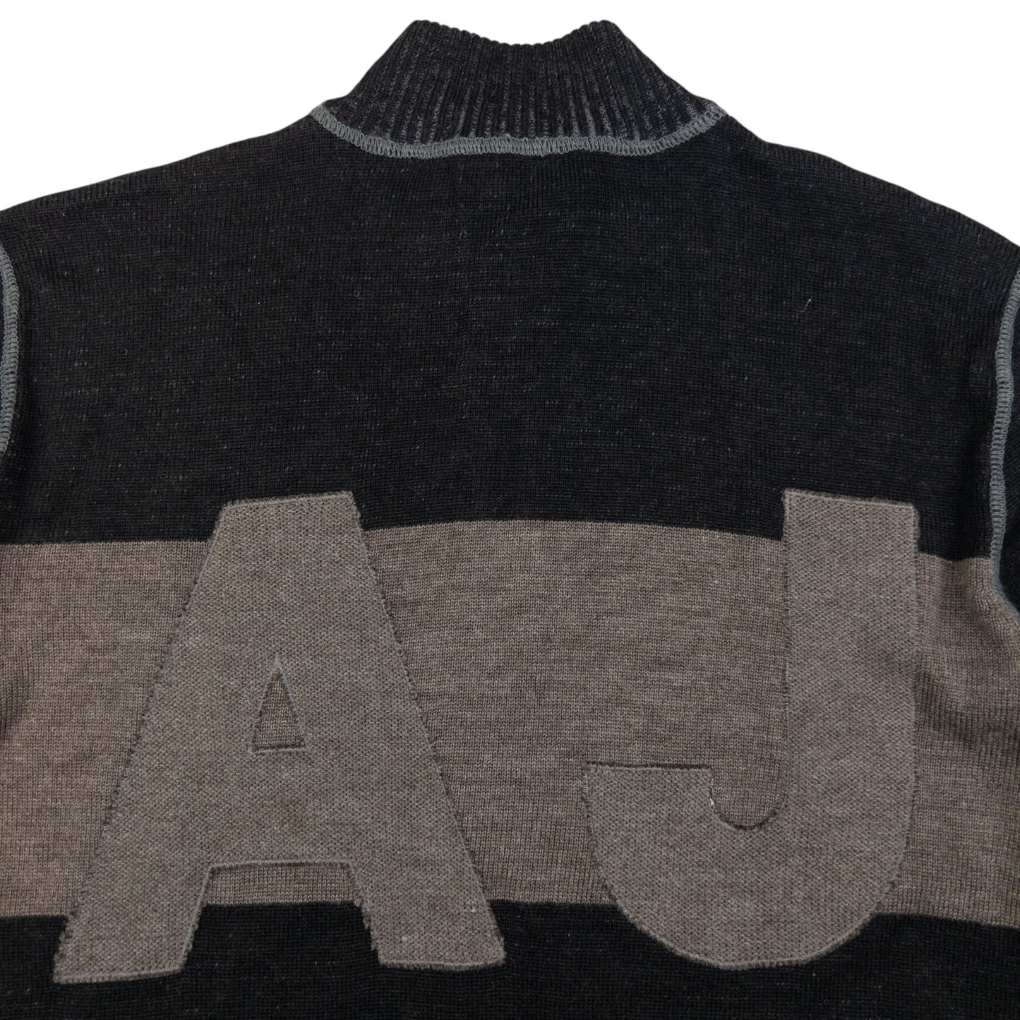 Vintage Armani Jeans Zip Up Jumper Size M