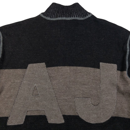 Vintage Armani Jeans Zip Up Jumper Size M