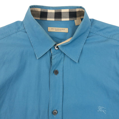 Vintage Burberry Brit Nova Check Cuff Long Sleeve Button Up Shirt Size M