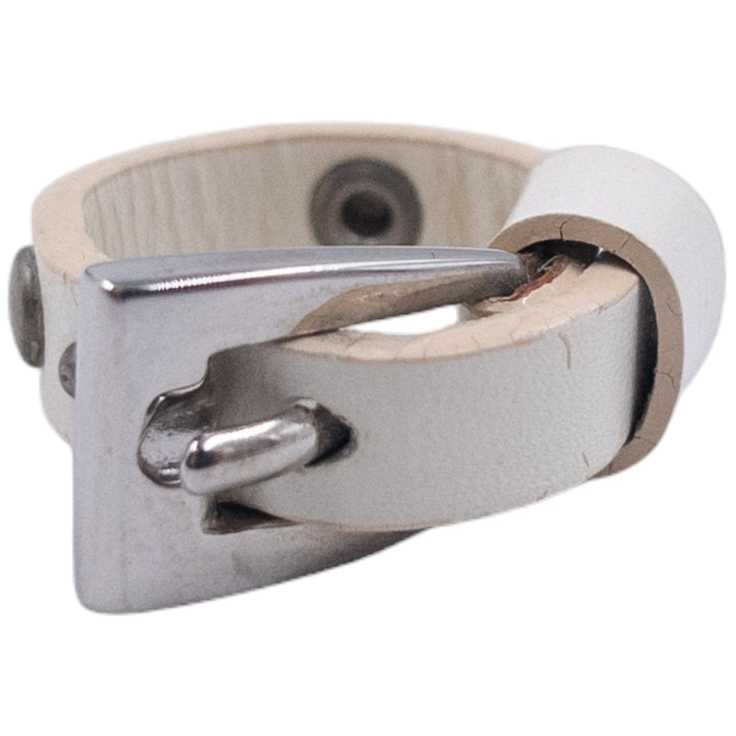Vintage Dior Leather Buckle Ring