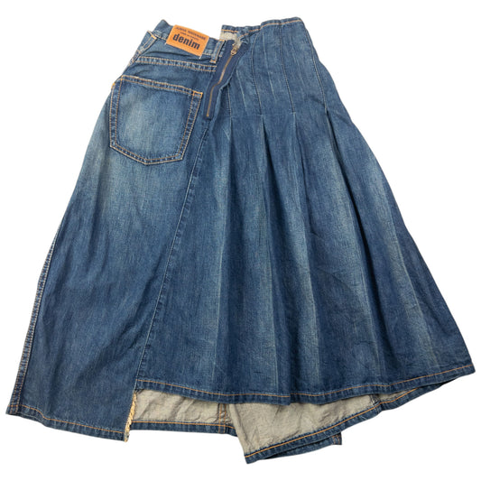 Junya Watanabe X Comme Des Garçons Denim Midi Skirt Womens Size S