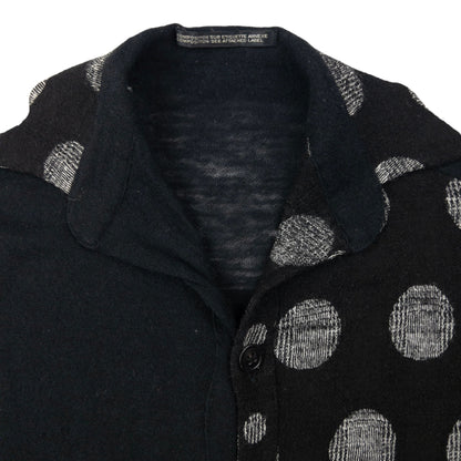 Vintage Yohji Yamamoto Polka Dot Short Sleeve Cardigan Womens Size S